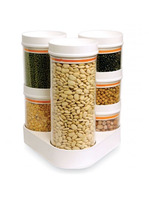 Crystal Food Container Combo With Stand