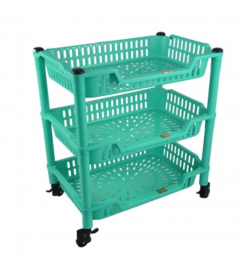 ACTION TROLLEY- 3 RACKS...