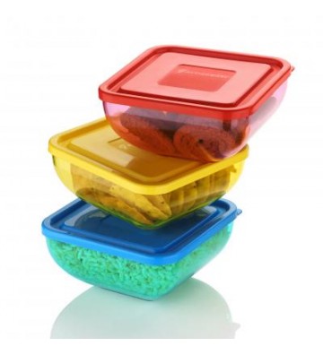 CRYSTAL SQUARE BOWL WITH...