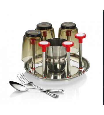 S.S. GLASS & SPOON STAND...
